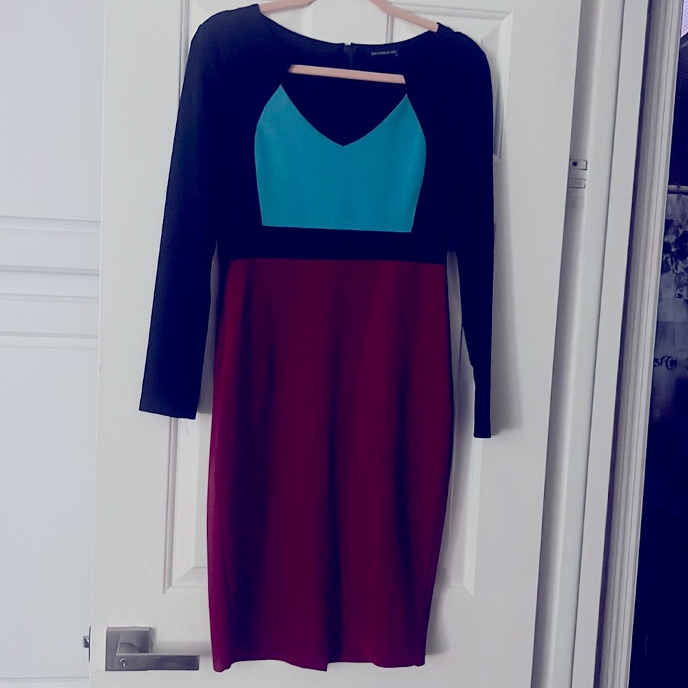 Piao Liang Fu Shi Women's Dress Cotton Midi Red L